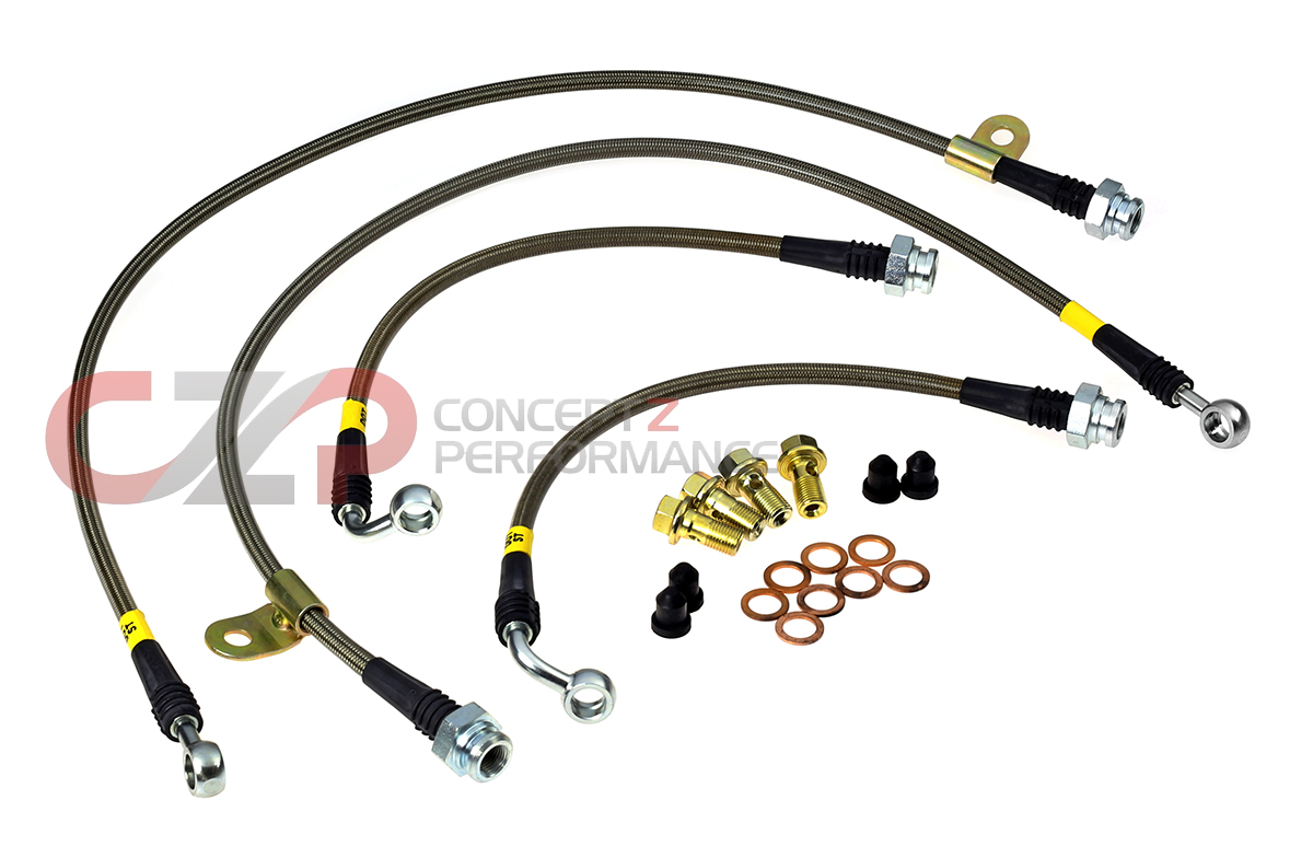 Stoptech Stainless Steel Brake Lines, Front and Rear - Nissan 350Z / Infiniti G35
