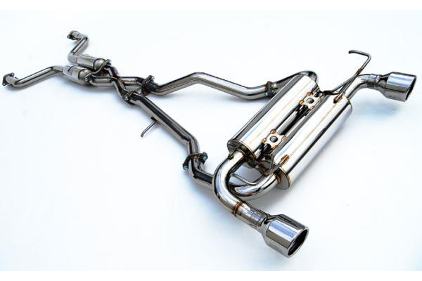 Invidia Gemini Cat-Back Exhaust System with Stainless Steel Rolled Tip - Infiniti FX35 FX45