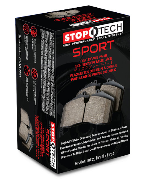 Stoptech Sport Brake Pads, Sport Model w/ Akebono Calipers, Rear - Nissan 370Z, Z / Infiniti G37 Q50 Q60 Q70 M37 M56 FX50