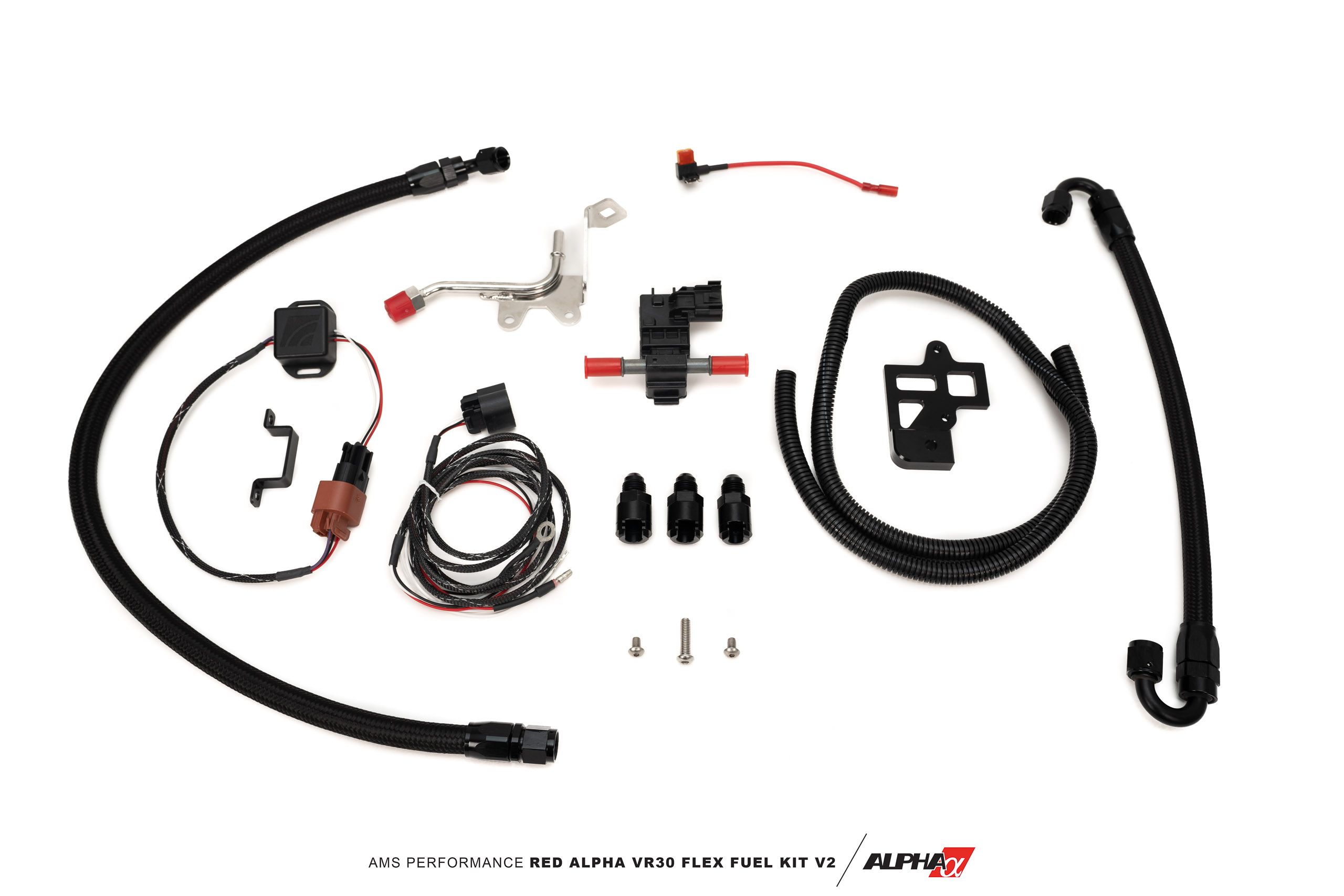 AMS Performance Red Alpha Flex Fuel Kit V2 - Infiniti Q50, Q60 3.0t VR30DDTT