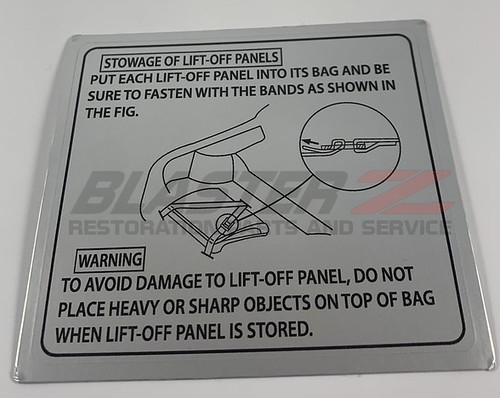 Blaster Z 300ZX T-Top Bag Decal