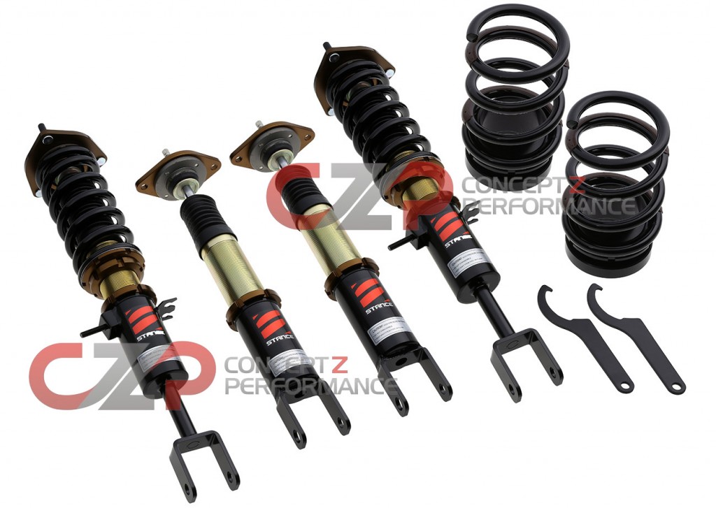 Stance SS Coilovers are available in both "true coilover" and "OEM style" (Pictured).