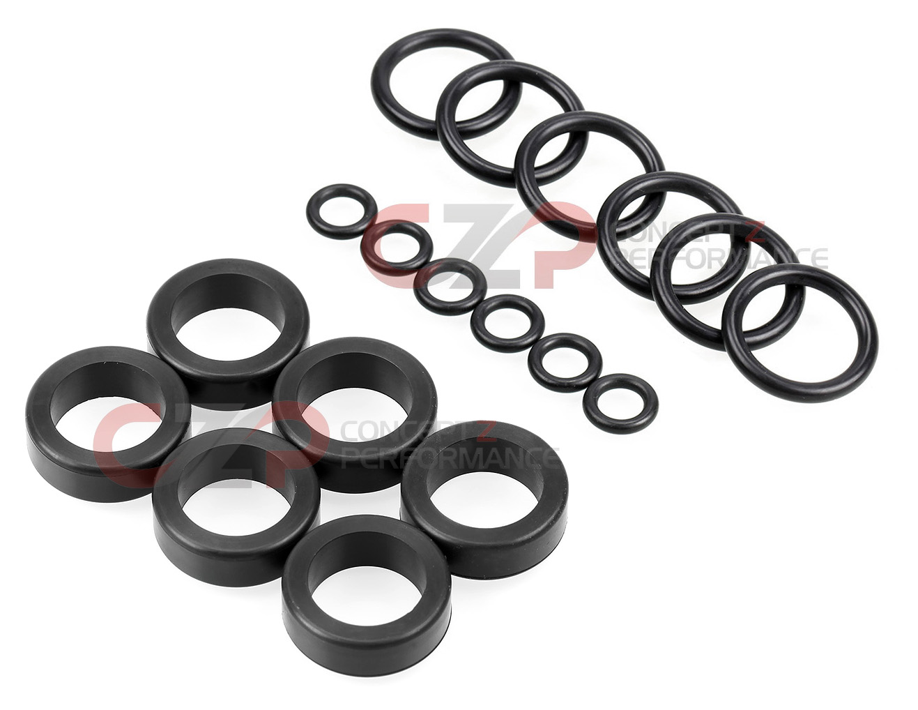 Nissan OEM Fuel Injector O-Ring and Lower Insulator Kit, Later Style - Nissan 300ZX Z32