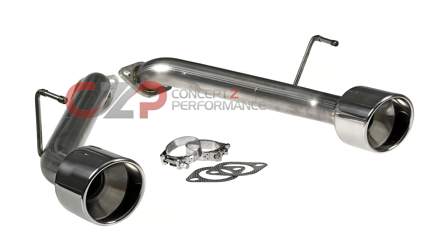 AAM Competition AAM37E-TSS-5S S-Line Axle Back Short Tail Exhaust Nismo Fitment, Polished Tips - Nissan 370Z 09+ Z34