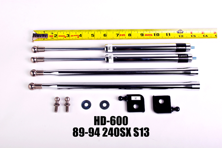 NRG HD-600 Hood Damper Carbon Fiber Nissan 240SX 89-94 S13