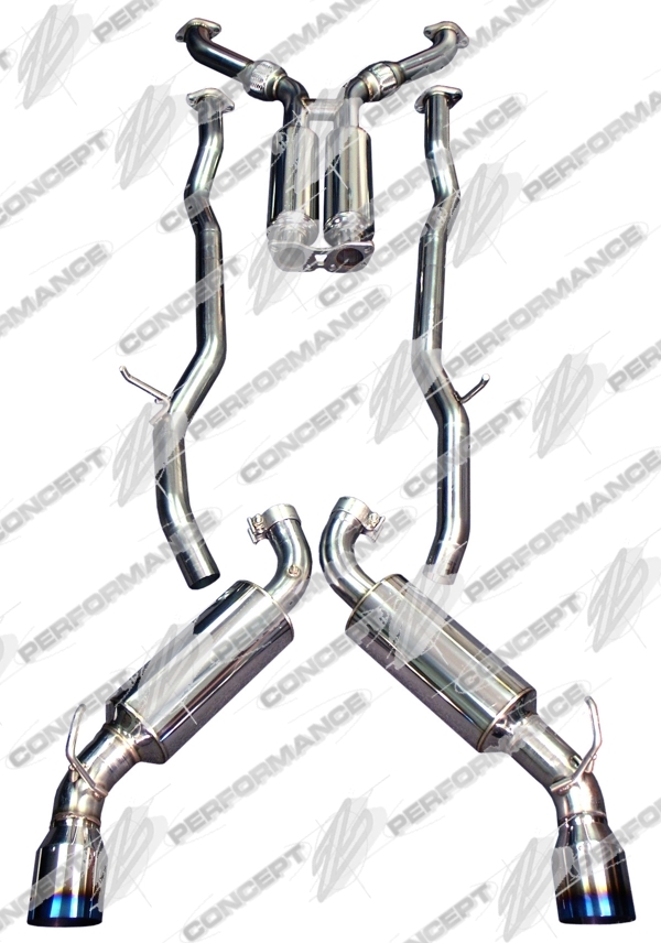 Injen SES Catback Exhaust System, Titanium Tip - Infiniti G35 Coupe