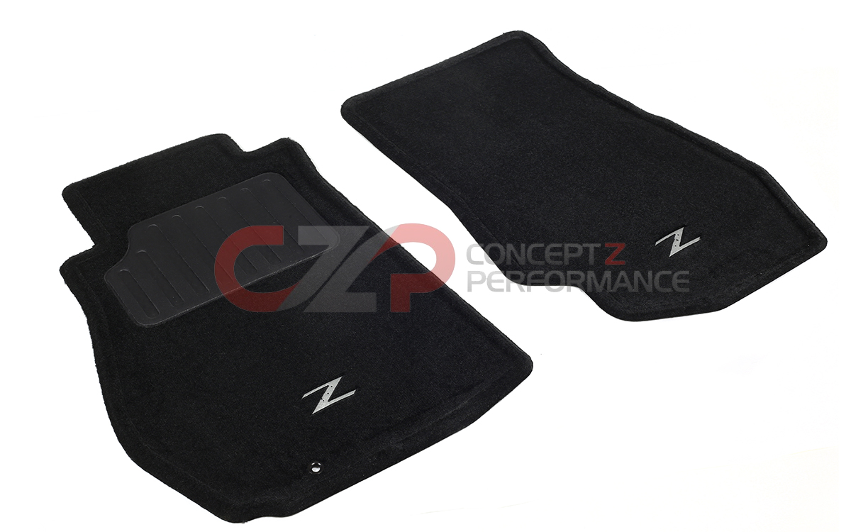 Nissan OEM Floor Mats "Z" Black Plush - Nissan 350Z Z33