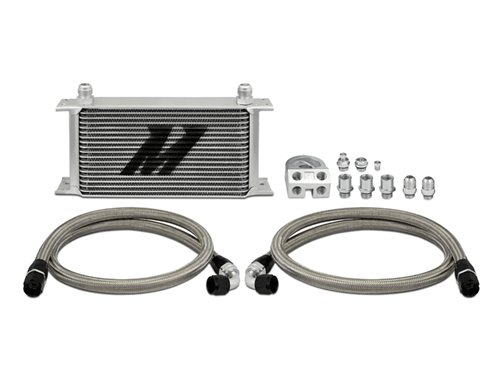 Mishimoto MMOC-ULT Universal 19 Row X-Line Oil Cooler Kit w/ Thermostatic Sandwich Plate Adapter