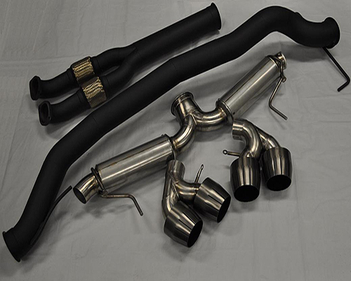 Boost Logic 02010905 4" Exhaust System F16 Tips Nissan GT-R R35 09+
