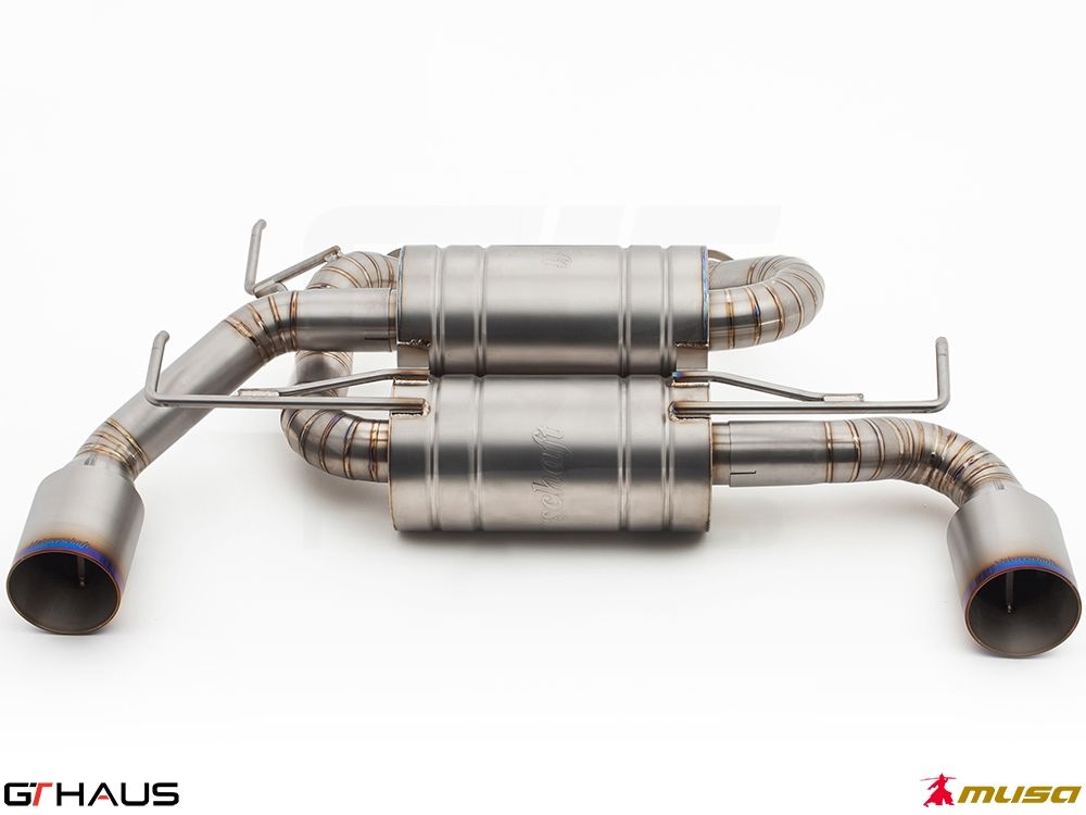 GTHAUS Musa GTS Round Split Titanium Exhaust System - Nissan 370Z 09+ Z34