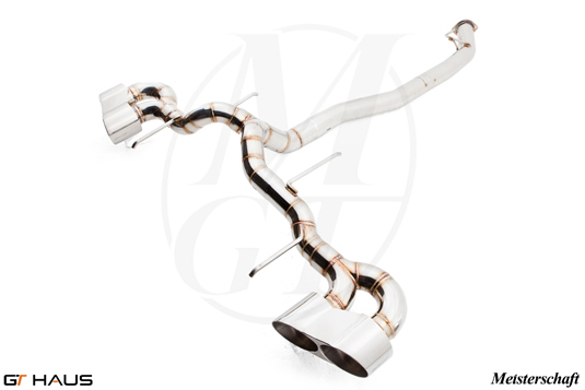 GTHAUS Musa V-Spec Round Connected GT Racing SS Exhaust System - Nissan Syline GT-R 09-10 R35