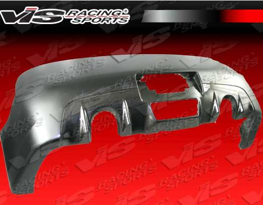 VIS Racing Z Speed Rear Bumper Fascia w/ Carbon Fiber Lower Center - Infiniti G35 Coupe V35