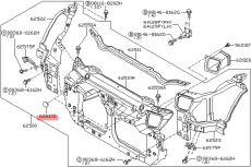 Genuine Nissan 2003-2009 350Z Radiator Support Lower Plate 62575-CD000 NEW OEM