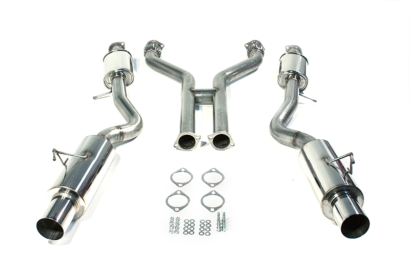 AAM Competition R-Line 3" True Dual Exhaust System - Nissan 370Z Z34