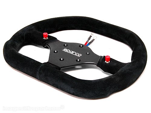 Sparco 015P310F2SN 310X260 Competition Black Suede Steering Wheel 310mm
