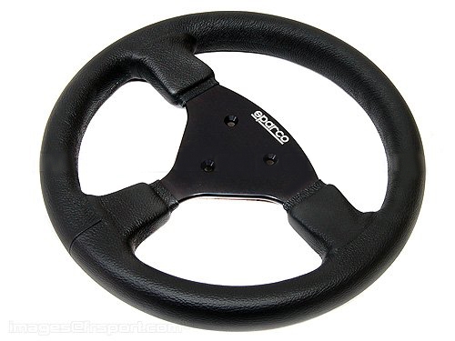 Sparco 015P270LN 270 LN Competition Black Leather Steering Wheel 270mm