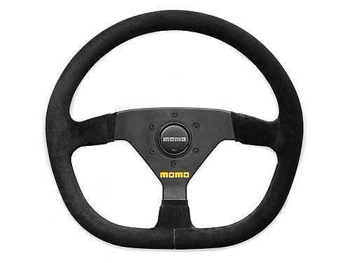 Momo MOD88 Steering Wheel 320MM, Black Suede, Black Spokes