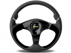 Momo NER35BK0B Nero Black Leather Steering Wheel 350mm 