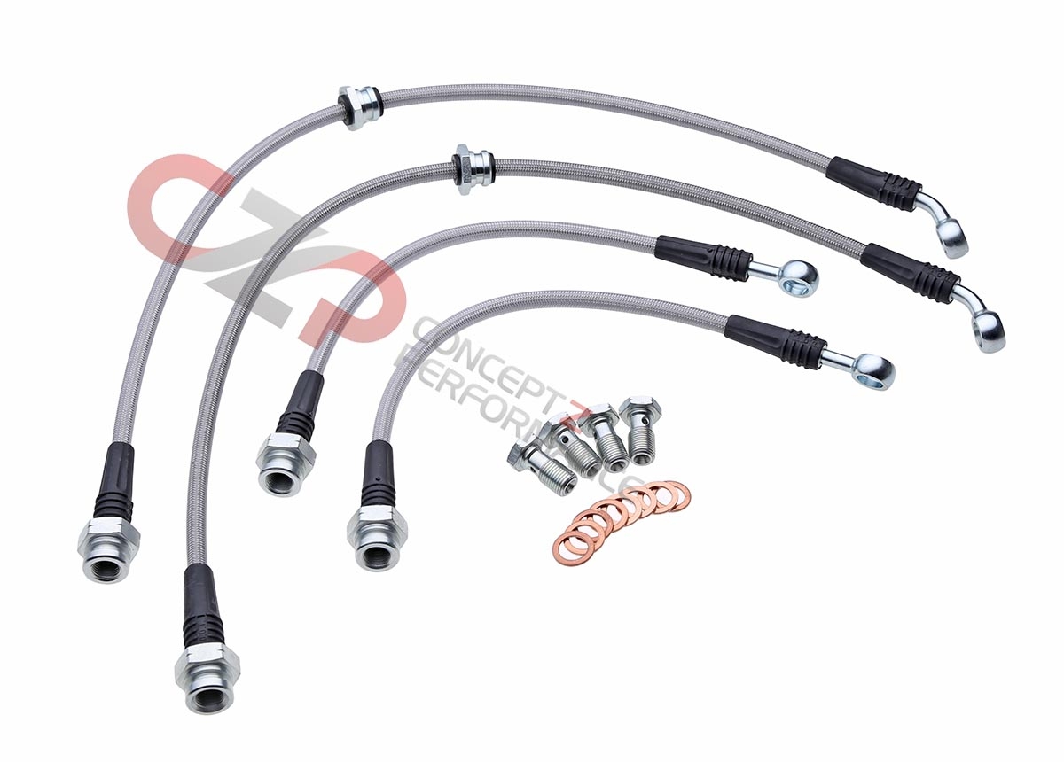 Technafit NIS-1200CL Stainless Steel Brake Lines Front & Rear - Nissan 240SX 89-94 S13