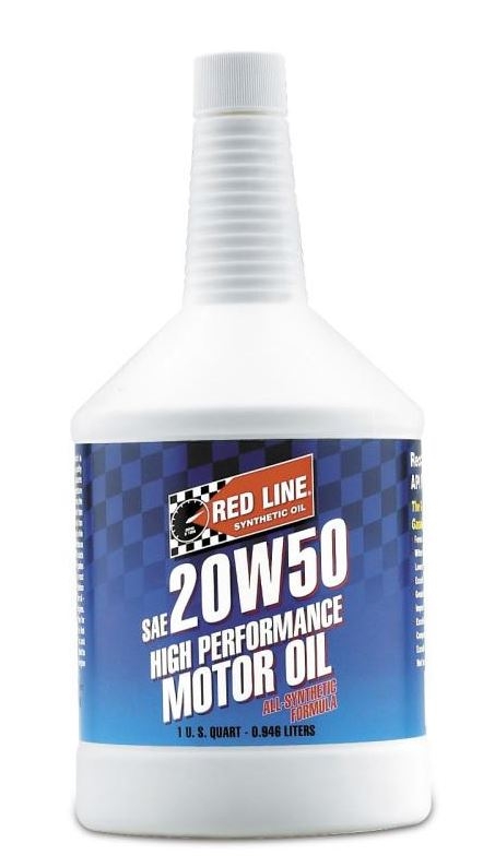 Red Line 12504 High Performance Motor Oil 20W50 - 1 Quart