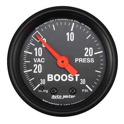 AutoMeter 2614 Z-Series Boost / Vacuum Gauge 30 PSI - 52mm