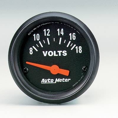 AutoMeter 2645 Z-Series Voltmeter Gauge 8-18 Volts - 52mm