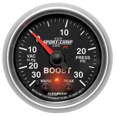Auto Meter 3671 Sport-Comp PC Fuel Pressure Gauge 