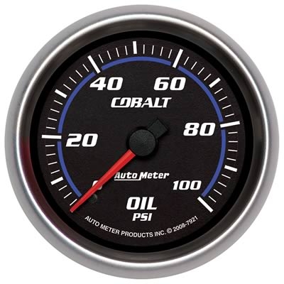 AutoMeter 7921 Cobalt Oil Pressure Gauge 100 PSI - 67.5mm