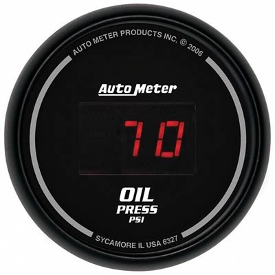 AutoMeter 6327 Digital Oil Pressure Gauge 100 PSI