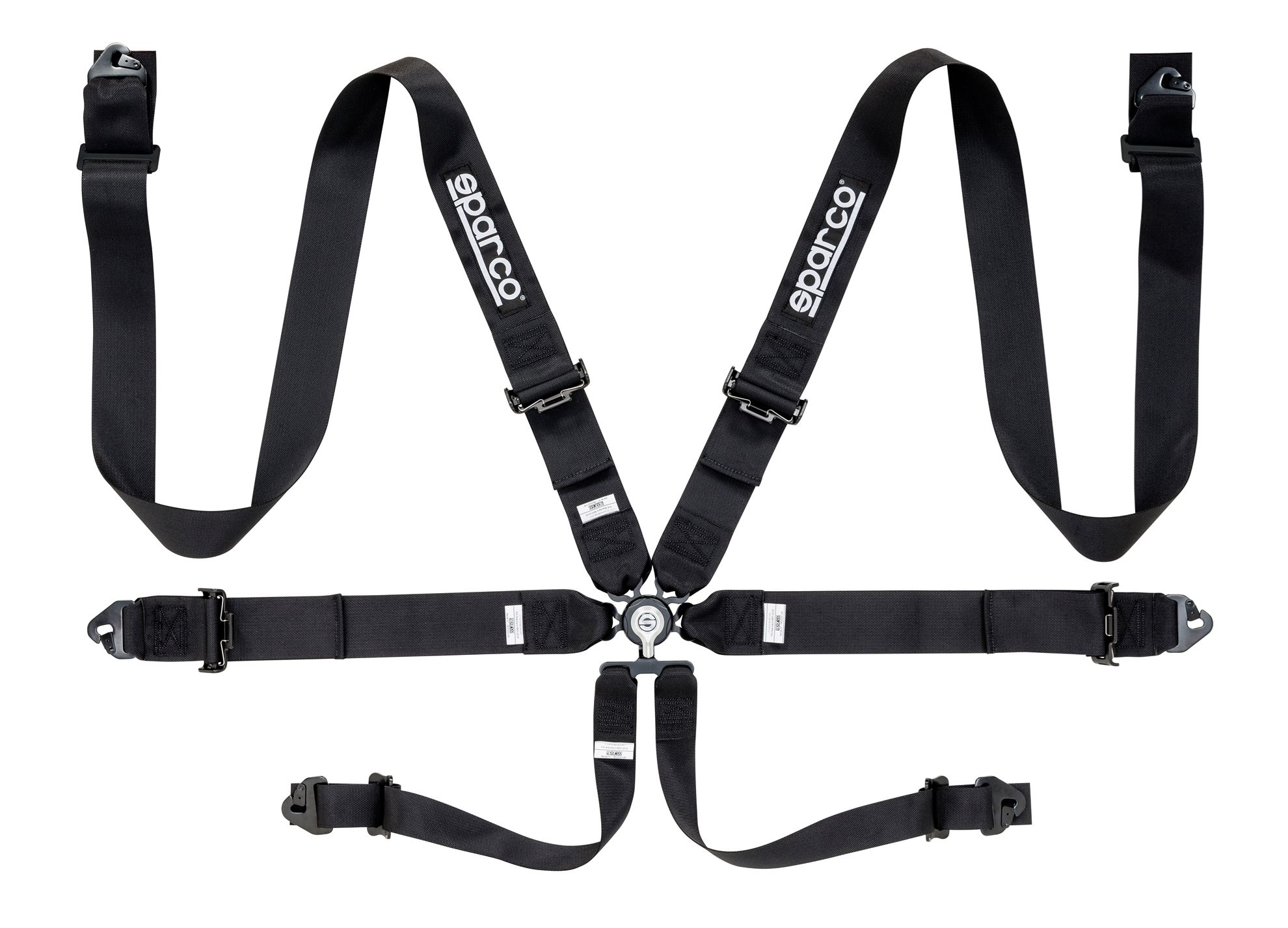 Sparco 3" 6 Point Competition Harness, Steel