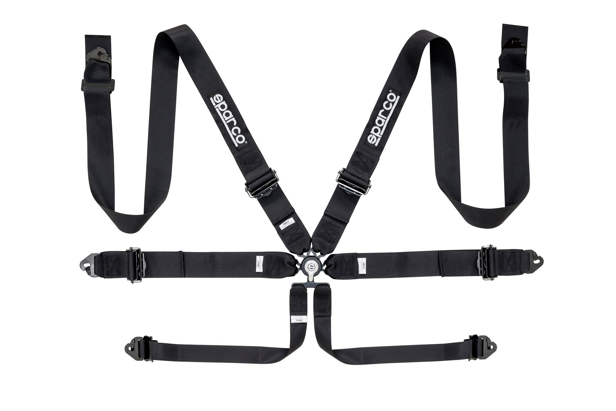 Sparco 3" 6 Point Competition Harness, Aluminum