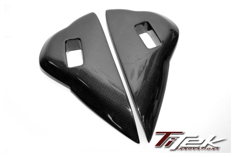Titek R35-1015W Carbon Fiber Dash Vent Side Cover - Gloss