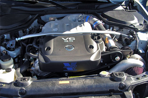 Vortech 4NZ218-070L V-3 SCi Supercharger Complete System, Satin - Nissan 350Z Z33 2006 Standard Engine