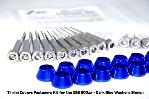 ZSpec Design "Classic" Timing Covers "Dress-Up" Fastener Bolt Kit (w/ Colored Washers) - Nissan 300ZX 90-96 Z32