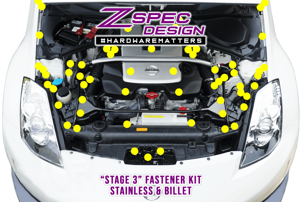 ZSpec Design Ultimate Engine Bay Fastener Kit - Nissan 350Z / Infiniti G35