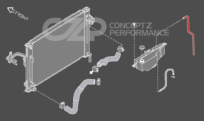 217409FD0A Nissan HOSE-RESERVOIR Tank