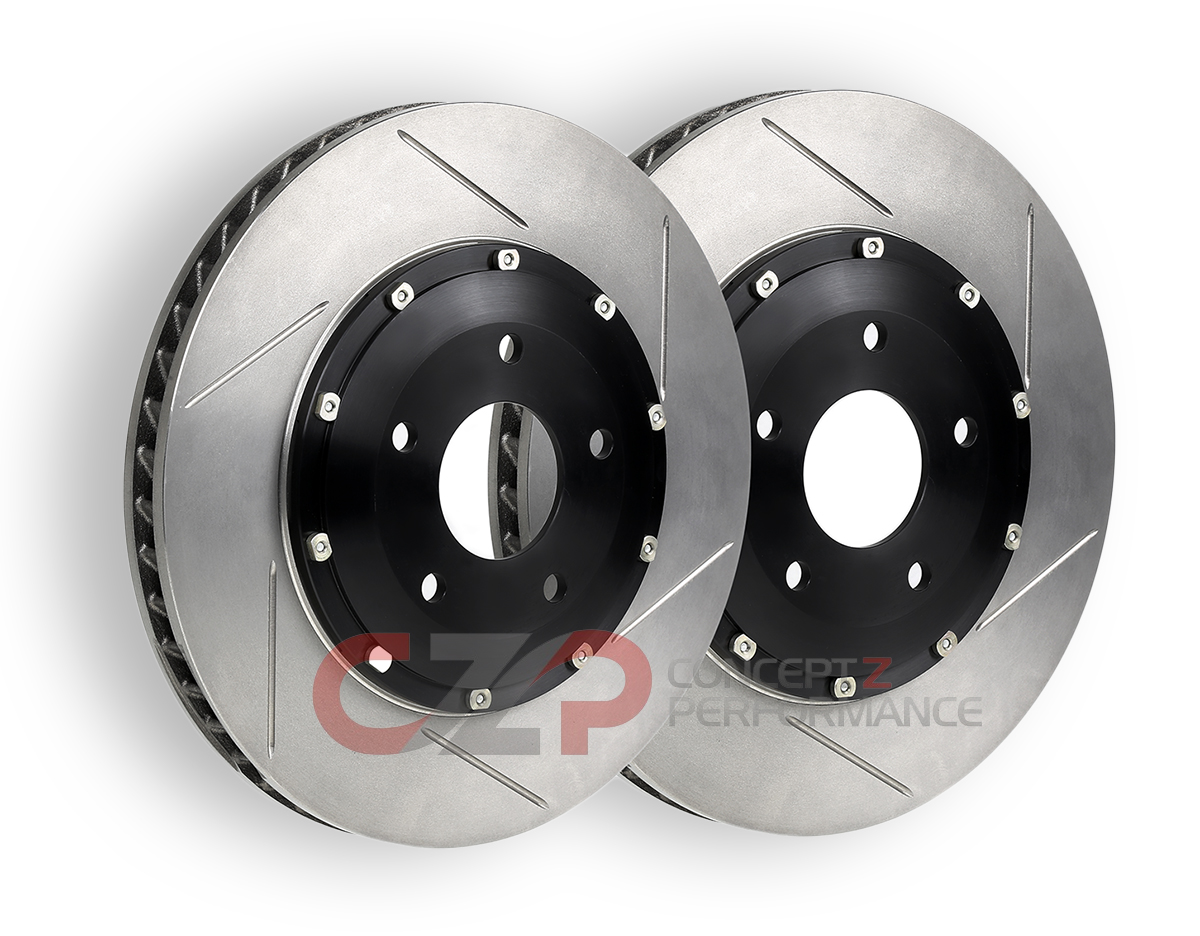 Stoptech Replacement 2pc AeroRotor, Slotted, Front w/ Brembo Calipers - Nissan 350Z / Infiniti G35