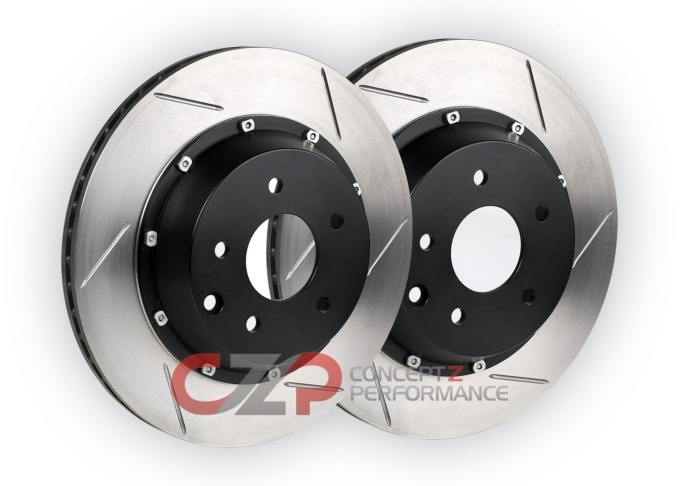 Stoptech Replacement 2pc AeroRotor, Slotted - Rear w/ Brembo Calipers - Nissan 350Z / Infiniti G35 03-04