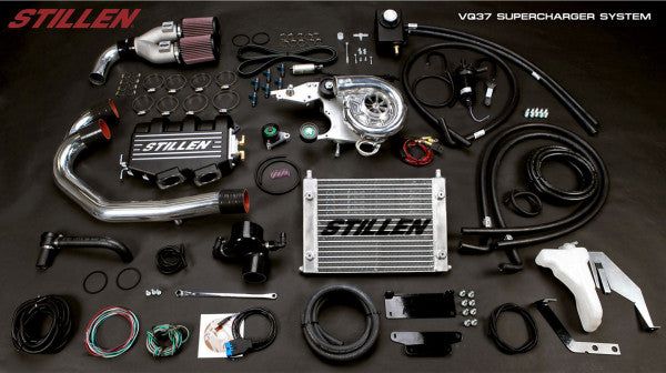 Stillen 407770TP Supercharger System Tuner Kit, Polished - Nissan 370Z 09-11 Z34