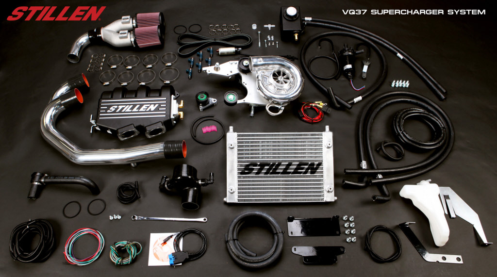 Stillen 407770B Supercharger System, Black - Nissan 370Z 09-11