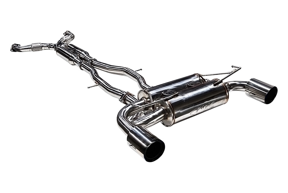 ARK Performance SM0901-0109D 2.5" Pipe/ True Dual/ 4.5" Dual Slip Tip Stainless Steel Cat-Back Exhaust System, Polished Tip, DT-S - Nissan 09+ 370Z Z34