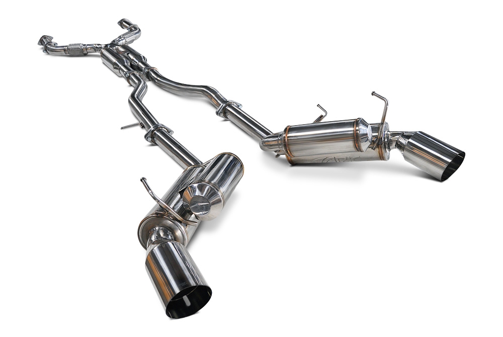 ARK Performance 2.5" Pipe True Dual Exhaust System, Polished Tip, GriP - Infiniti FX50 AWD