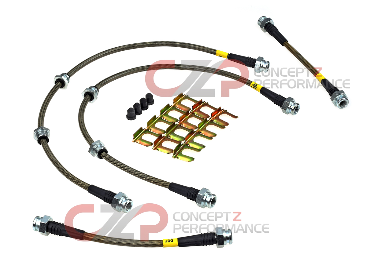 Stoptech Stainless Steel Brake Lines, Front & Rear - Nissan 300ZX Z32