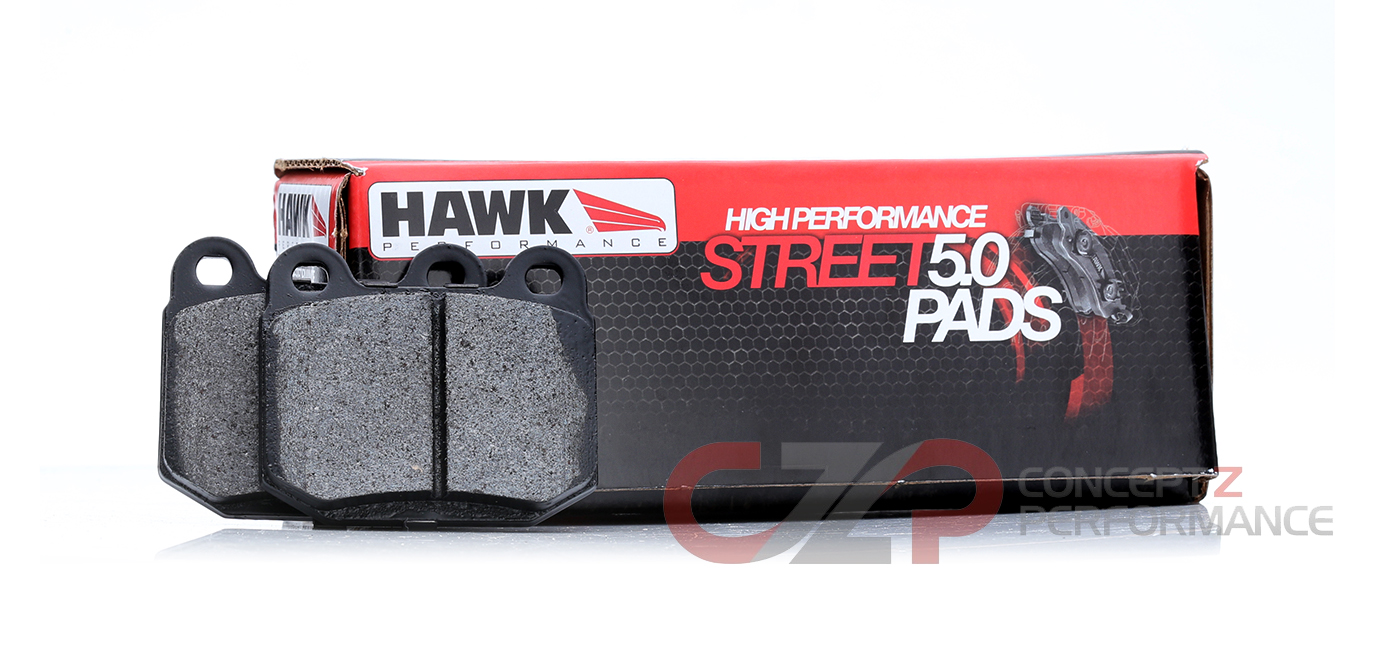 Hawk Performance Street 5.0 Brake Pads, Rear w/ Brembo Calipers - Nissan 350Z / Infiniti G35