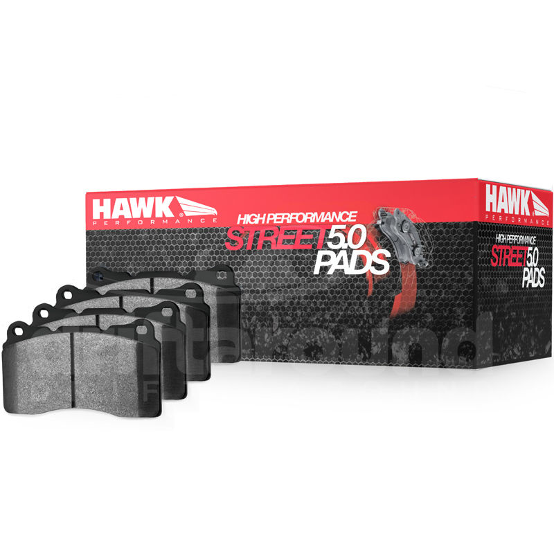 Hawk Performance Street 5.0 Brake Pads, , Sport Akebono Calipers, Front - Nissan 370Z, Z / Infiniti G37 Q50 Q60 Q70 M37 M56 FX50