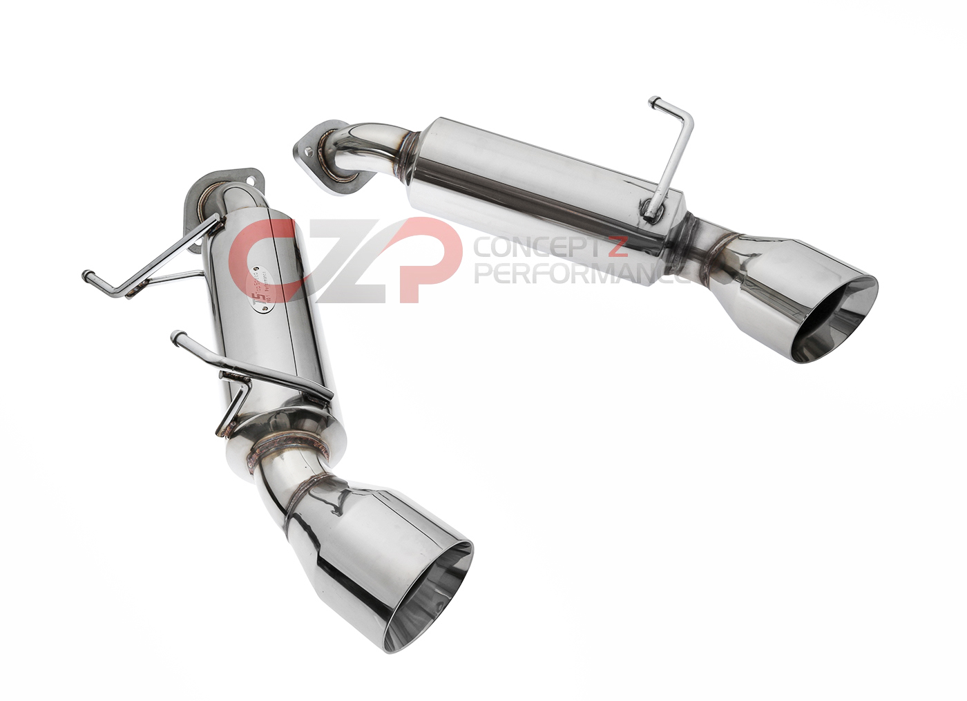 Top Speed Pro-1 Stainless Steel Axle Back Exhaust System, Dual Wall Bevel Tip - Nissan 370Z / Infiniti G37 Q60 Coupe