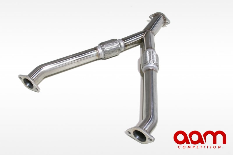 AAM Competition Stainless Steel Y-Pipe - Nissan 350Z, 370Z / Infiniti G35, G37, Q60 RWD