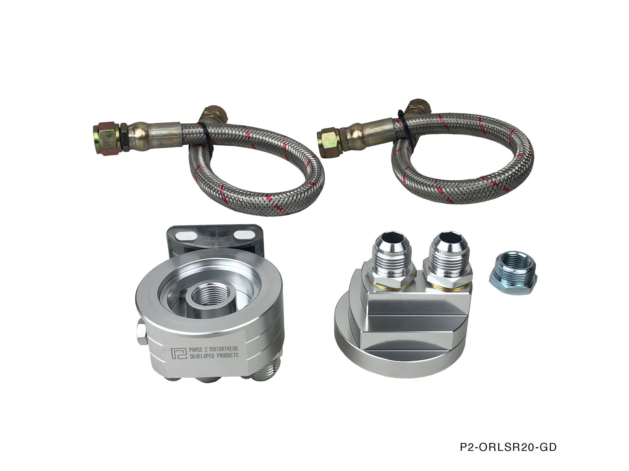 P2M Oil Filter Relocation Kit, SR20DET - Nissan S13 S14