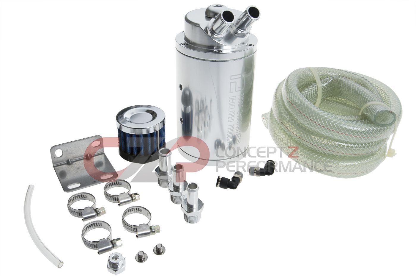 P2M P2-OCT480V2-GD Oil Catch Can w/ Breather Filter, 480cc