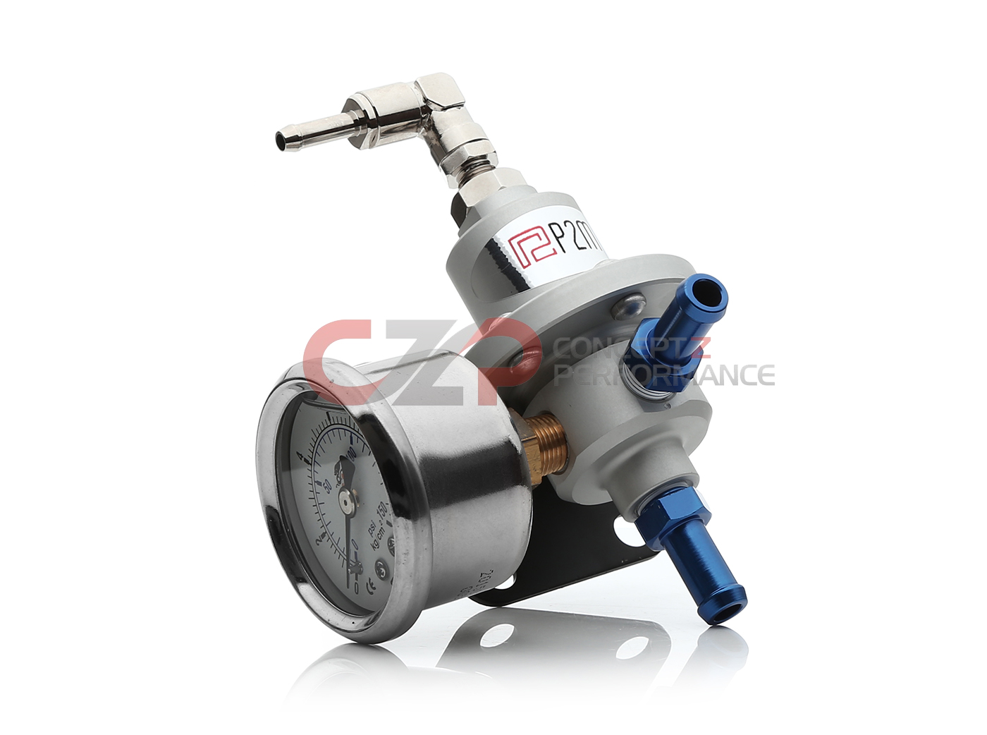 P2M P2-FPRV25-GD Adjustable Fuel Pressure Regulator w/ Gauge